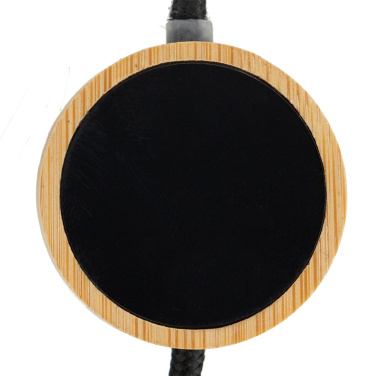 Logotrade promotional product image of: 4in1 long wooden cable with elighted logo for engraving